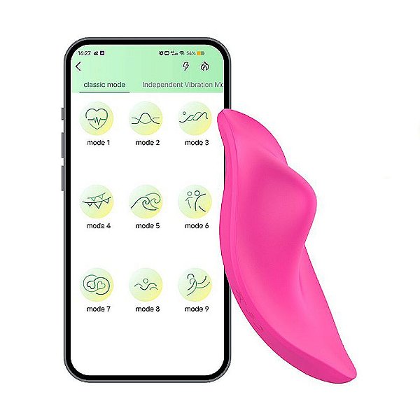 Vibrador de calcinha recarregável Paname - Controle via APP