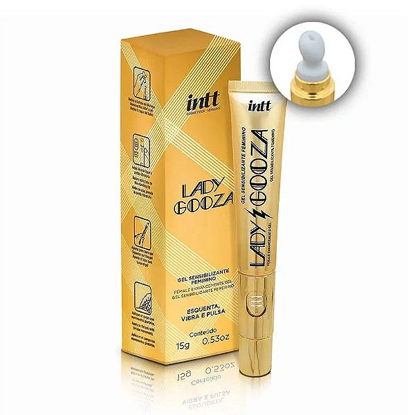 Lady Gooza Gel Excitante Ativador de Orgasmo com Vibração 15g