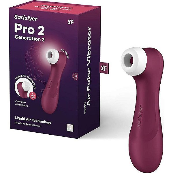 Satisfyer Pro 2 Gen 3 recarregável Vinho - Sucção Clitóriana