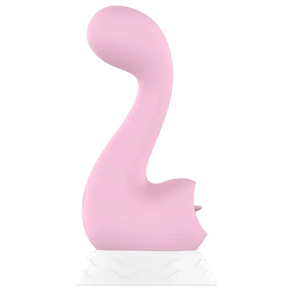 Vibrador e estimulador de clitóris duplo recarregável My Dino Sweet