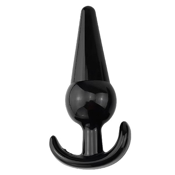 Plug Butt em silicone macio com Esfera na Base 12x6cm