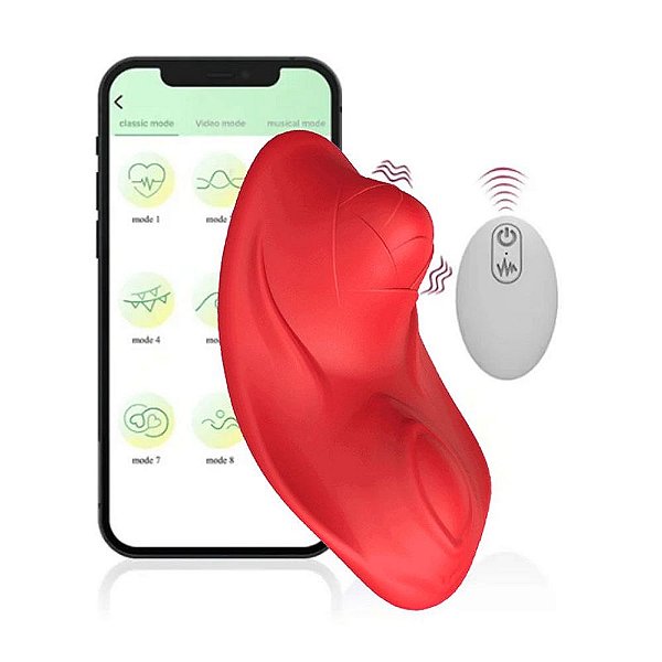Vibrador de calcinha recarregável Paname 2 com APP e controle.