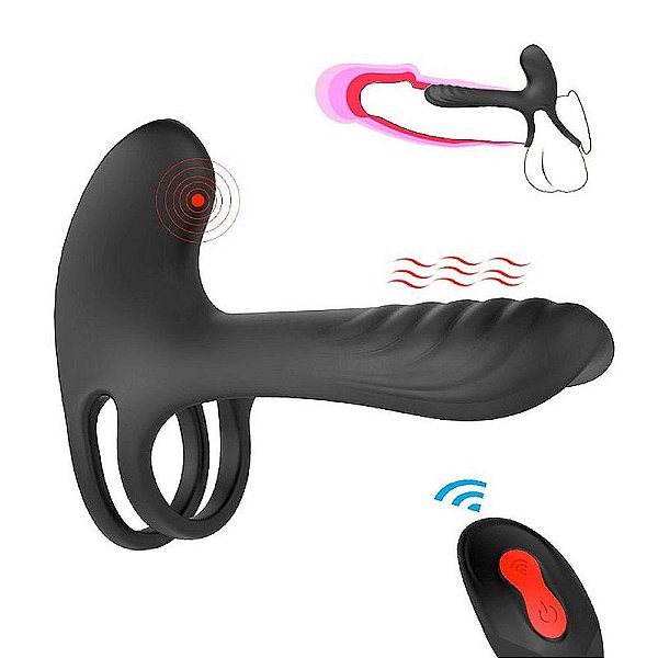 Vibrador Companheiro Frank com controle - Recarregável