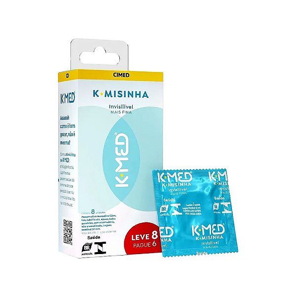Preservativo Invisível K-med K-misinha Leve 8 Pague 6