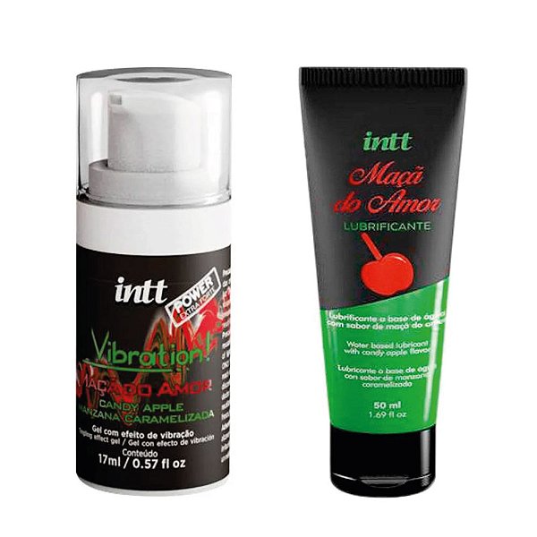 Excitante Vibration + Lubrificante sabor Maçã do Amor