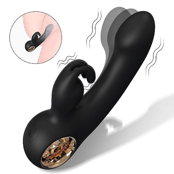 Vibrador de Ponto G e clitóris com Dedilhar Finger Rabbit - Recarregável