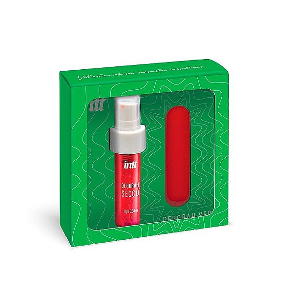 Kit com Bullet Cápsula Vibrória e Calda Picante 11g Linha Deborah Secco