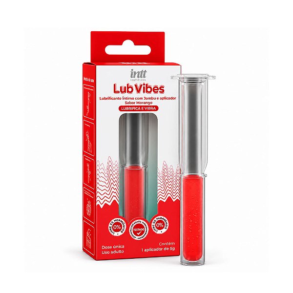 Lubrificante Lub Vibes Vibrante Morango 5g