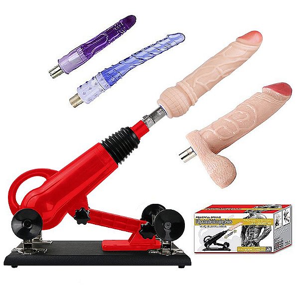 Máquina do sexo elétrica Powerful Driving II com 4 próteses