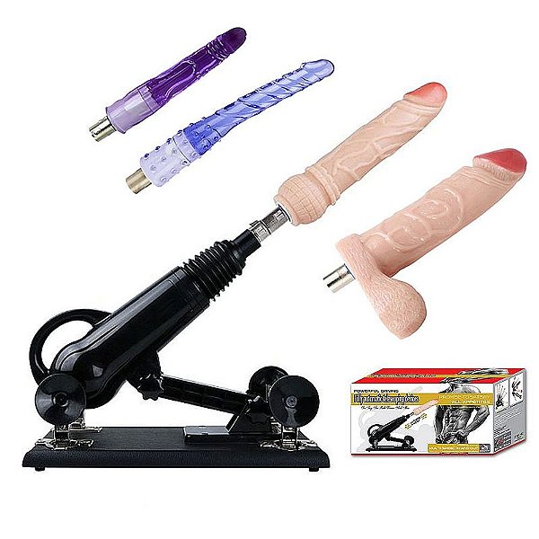 Máquina do sexo elétrica Powerful Driving II com 4 próteses