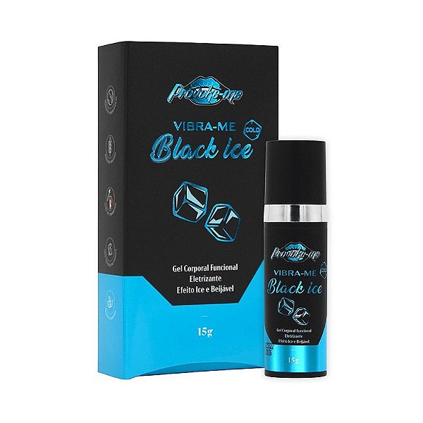 Vibra-me Black Ice Cold Gel Eletrizante Beijavel 15g