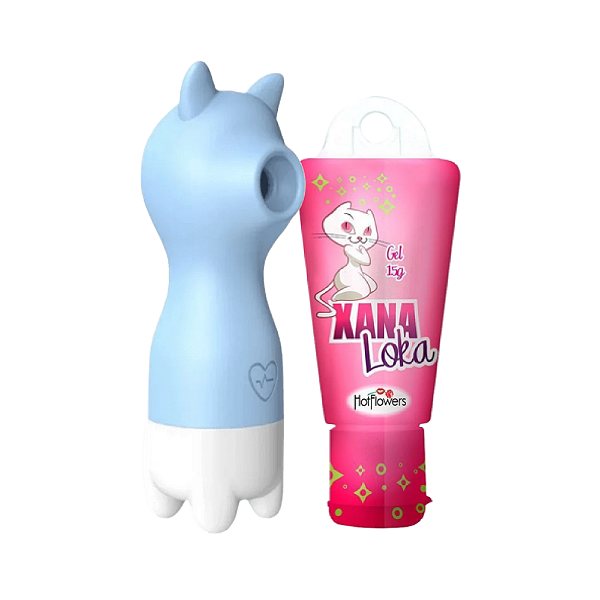 Kit Sugador Clitoriano Recarregável e Gel excitante Xana Loka.