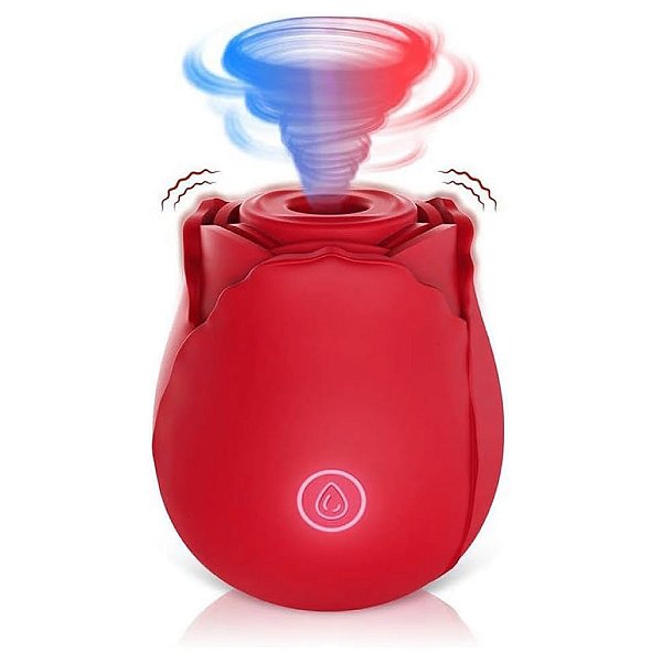 Sugador Clitoriano com Pulsação Magic Rose Recarregável