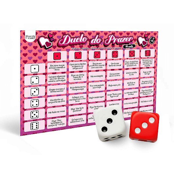 Jogo Duelo Do Prazer Picante - Tabuleiro e Dados