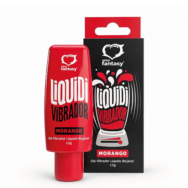 Gel Excitante Vibrador Líquido Liquidi Morango 15ml