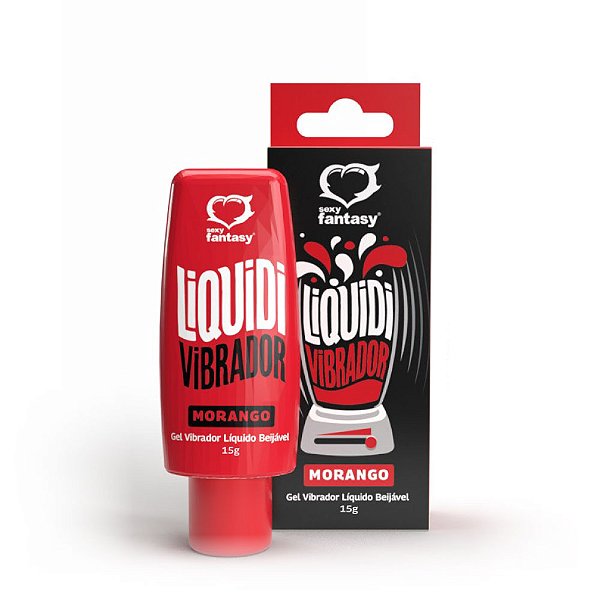 Gel Excitante Vibrador Líquido Liquidi Morango 15ml
