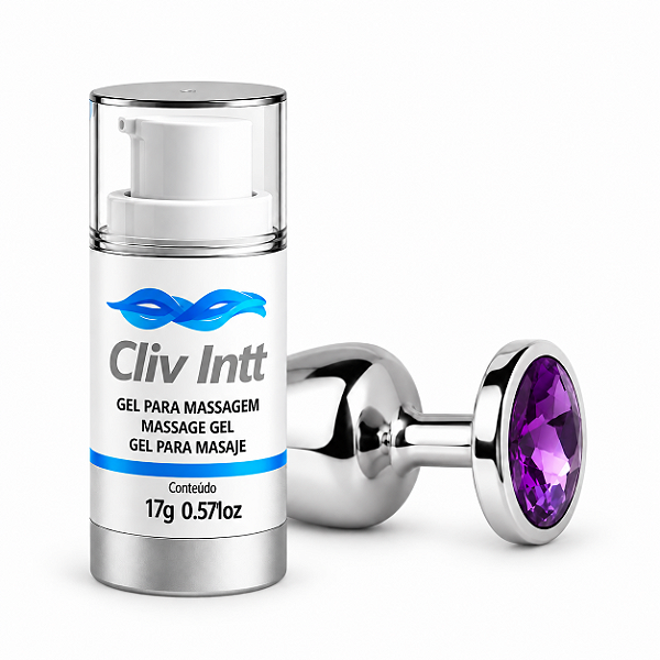 Kit Anal Conforto Gel Dessensibilizante Cliv e Plug M