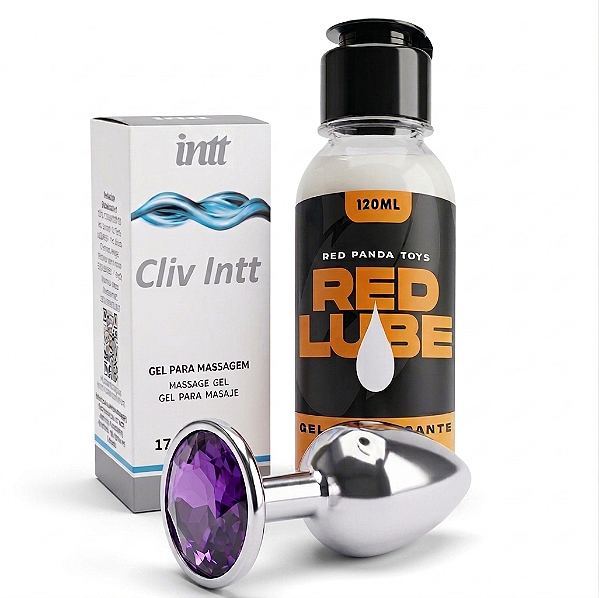 Kit Conforto Completo Lubrificante Dessensibilizante Cliv e Plug M.