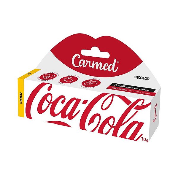Carmed Hidratante Labial Coca-Cola Incolor 10g