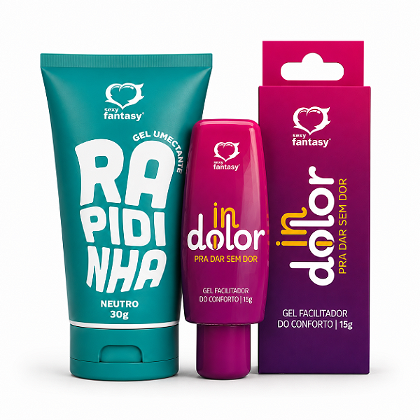 Kit anal sem dor: InDolor Dessensibilizante anal e Lubrificante Rapidinha