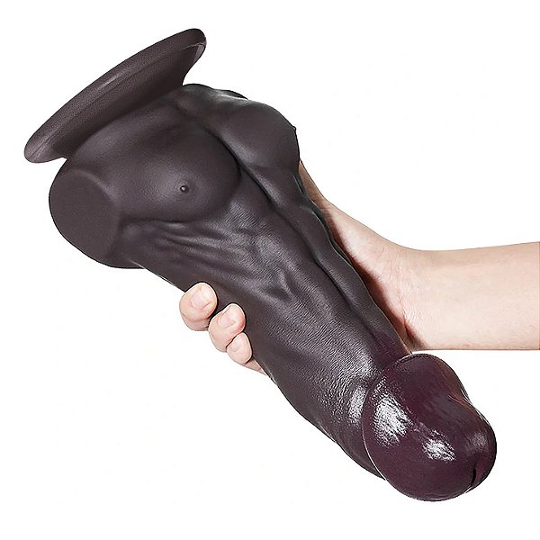 Dildo Hombre Marrom com Ventosa 23x5cm