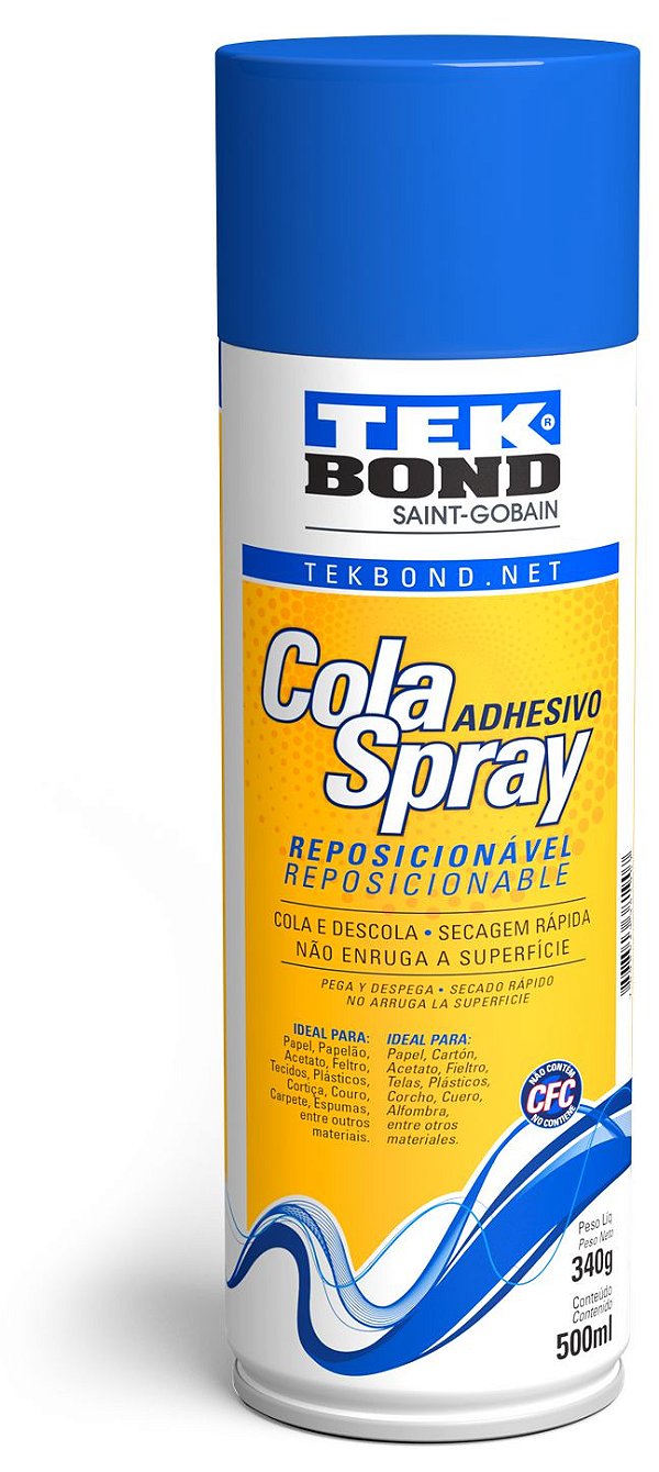 Cola Spray Reposicionavel 340g/500ml - TekBond