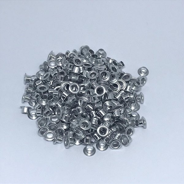 Ilhós de alumínio 54  cor prata - Baxmann