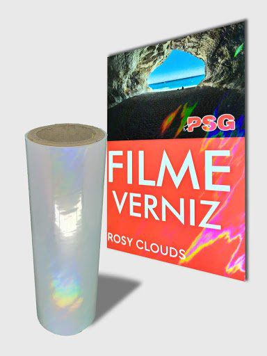 Filme Verniz Rosy Clouds Bobina 32cm x 100m - 30 micras - PSG
