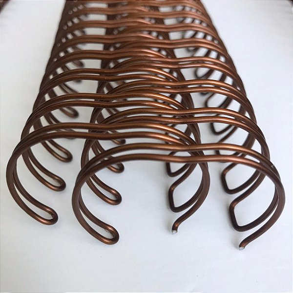 Wire-O 1 1/8" Bronze para Encadernação 2x1 A4 até 250 folhas