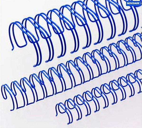 Wire-O 1 1/8" Azul para Encadernação 2x1 A4 até 250 folhas