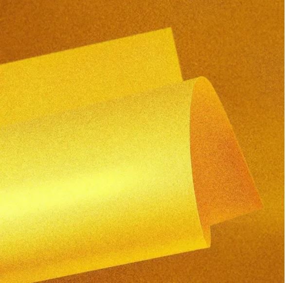 Papel Color Plus Metálico 180 g - A4 - Noronha (amarelo perolizado)