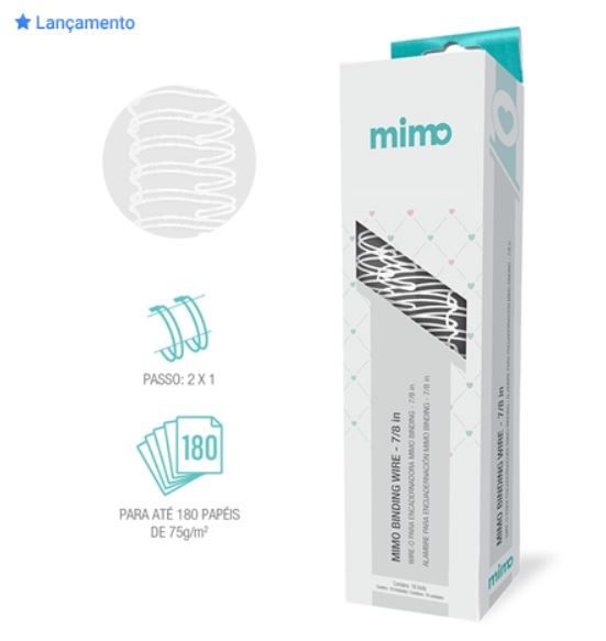 Wire-o - Branco -  Mimo Binding  - 7/8" - 18 Un
