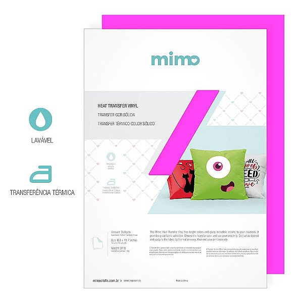 Transfer Rosa Pink - A4 - Mimo - 3 fls