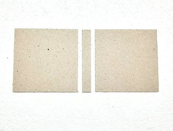 Papelão Horlle para Post It Grande - 10 pares de capa 8,5cm x 8,5cm + 10 lombadas 1cm x 8,5cm