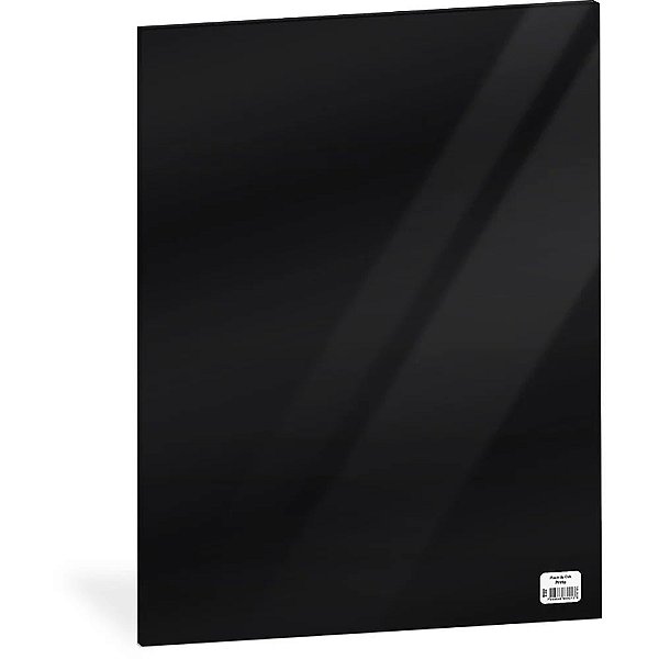 Folha de EVA 1,5mm - Preto - 40cm x 48cm com 5 fls.