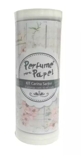 Kit Carina Sartor - 3 aromas de 15ml -(Melissinha, Baby Love, Floresta Encantada) - Perfume para Papel
