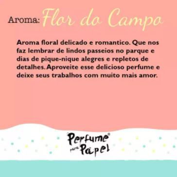 Kit 10  - 5 aromas de 15ml - (Flor do Campo, Canela, Cereja e Avelã, Alecrim e Scrap Love) - Perfume para Papel
