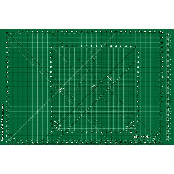 Base de Corte Regenerativa Dupla Face A1 (60x90cm) Verde - TEC