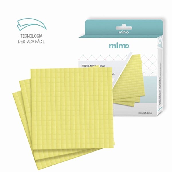 Fita Banana Adesiva Dupla Face Picotada Mimo 1x1cm 1156 Pçs