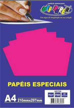 Papel Neon - Rosa Neon - Off Paper