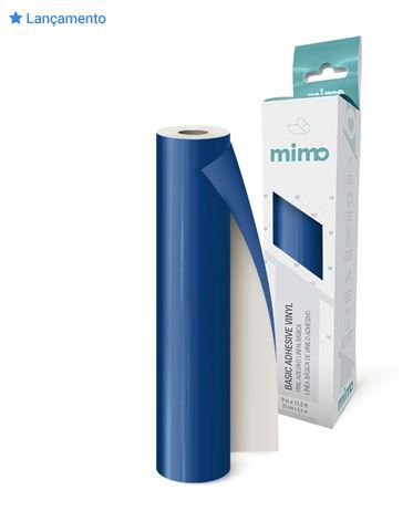 Vinil Adesivo Azul Marinho Brilho 30 cm x 2,5 m - Mimo