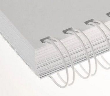 Wire-O 5/8" Branco para Encadernação 2x1 A4 até 120 folhas