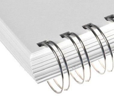 Wire-O 1" Prata para Encadernação 2x1 A4 até 200 folhas