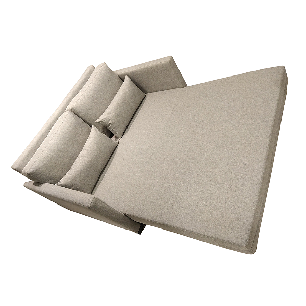 Sofá Cama Maison Linho Cinza Impermeabilizado 1,60