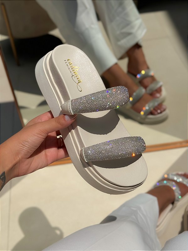 Birken Flatform Leona Off-white