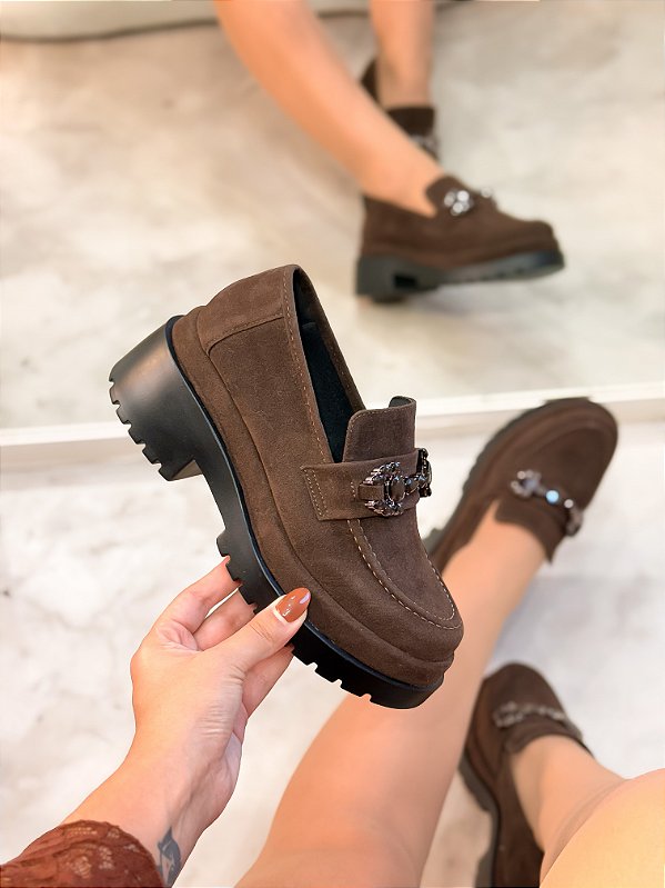 Mocassim Feminino Zoe Cacau
