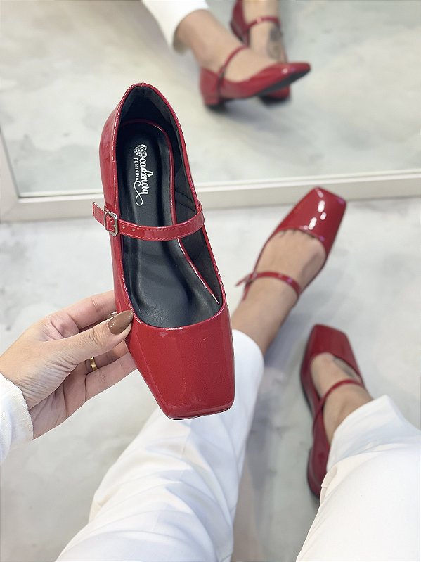 Sapatilha Feminina Nina Vermelho Cereja