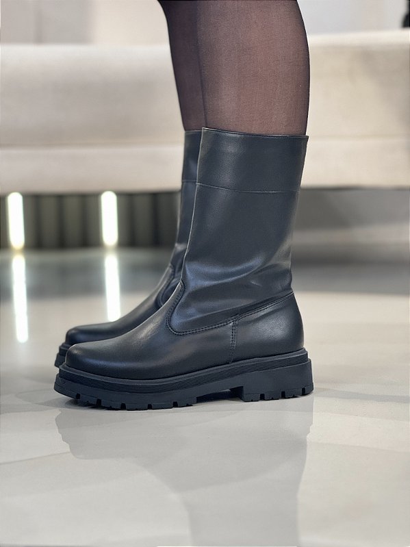 Coturno Feminino Tamine Preto