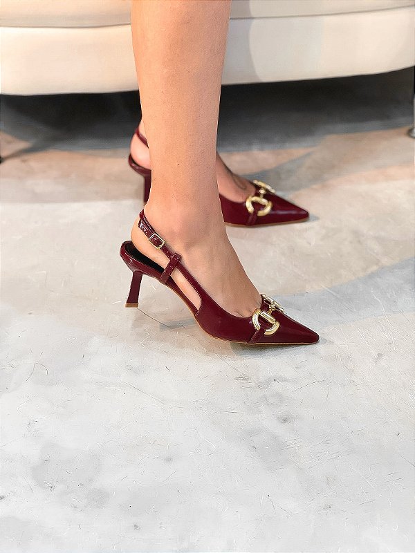 Slingback Feminino Victoria Vinho
