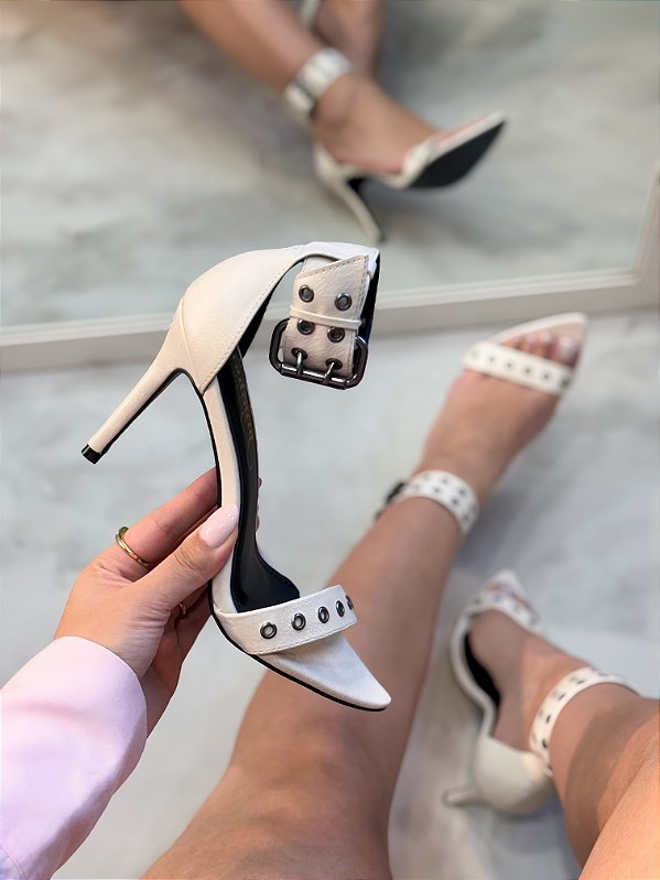 Sandália Feminina Antonela Off-White